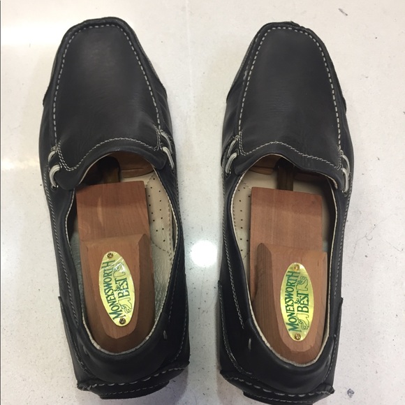 NWOT! Bacco Bucci Studio Black Leather Loafers 9.5 main image 6